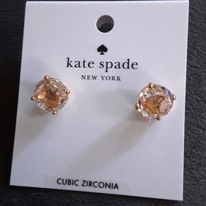Kate Spade Bright Ideas Earrings in Clear/Gold